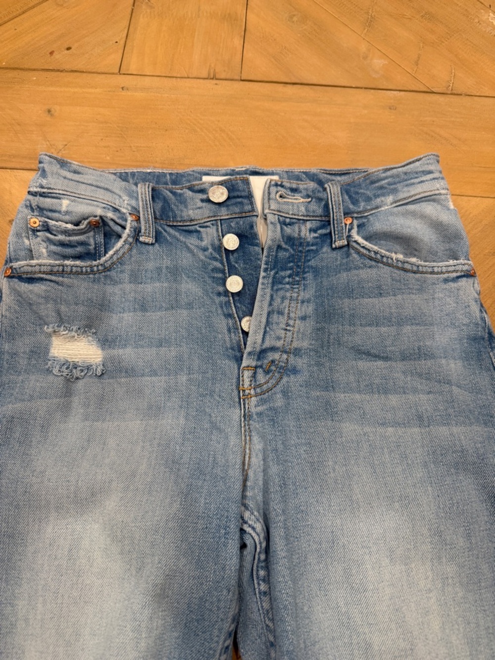 MOTHER The Tomcat The Confession Distressed Skinny Jeans Size 24 - Picture 4 of 11